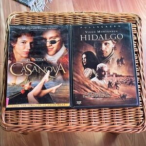 DVDs - Casanova and Hidalgo